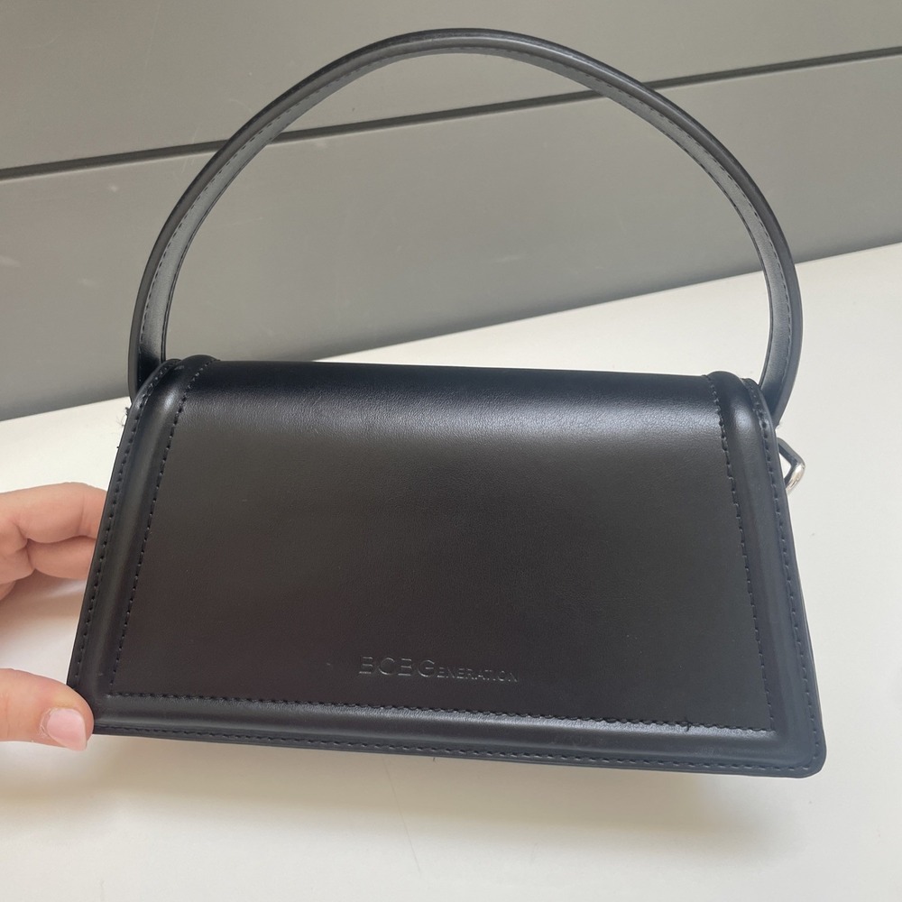 New! BCBGeneration Handbag/Crossbody Bag Black Removable/Adjustable Strap